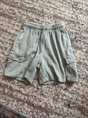 Kith Cargo Sweat Shorts in Sage Green